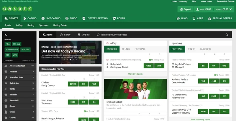 Unibet Casino games collection